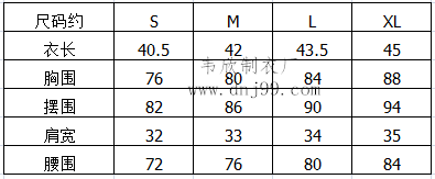 开衫、马甲尺码对照表·羞羞视频软件大全制衣